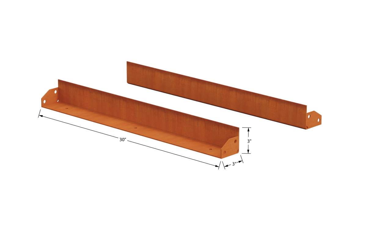 Corten Steel Straight Landscape Edging – 3" H