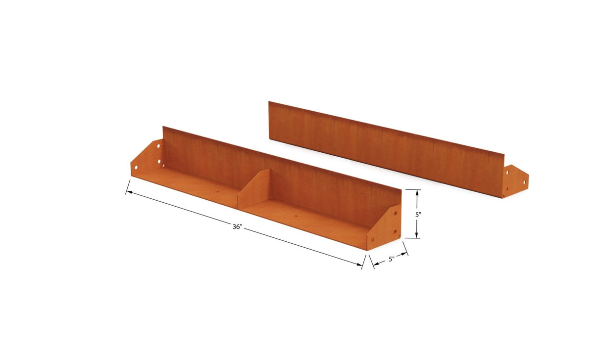 High Corten Steel Straight Edging - Plantercraft