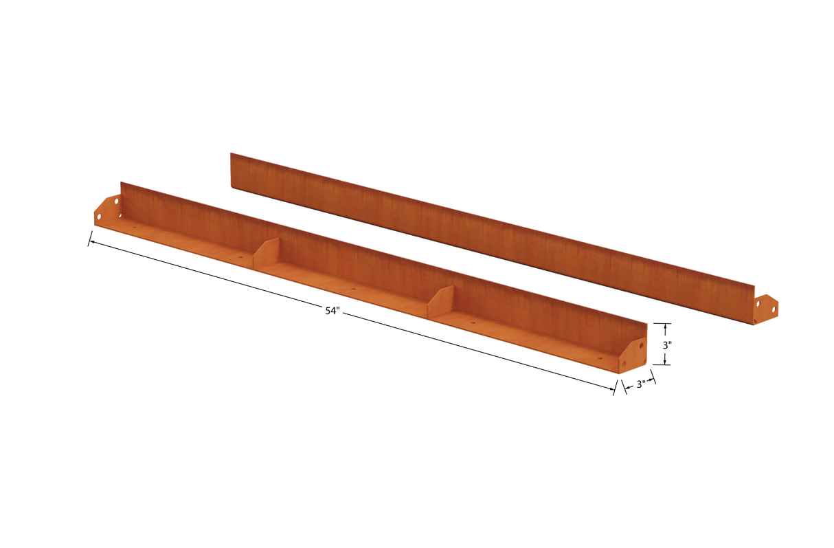 Corten Steel Straight Landscape Edging – 3" H