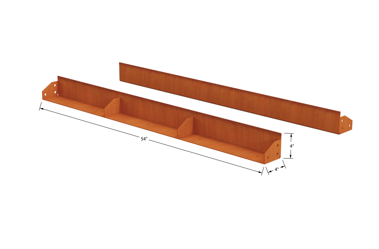 Corten Steel Straight Landscape Edging – 4" H