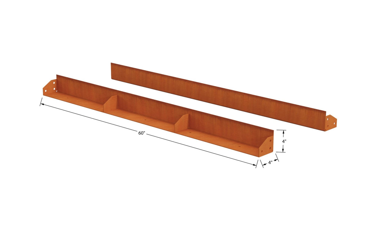 High Corten Steel Straight Edging - Plantercraft
