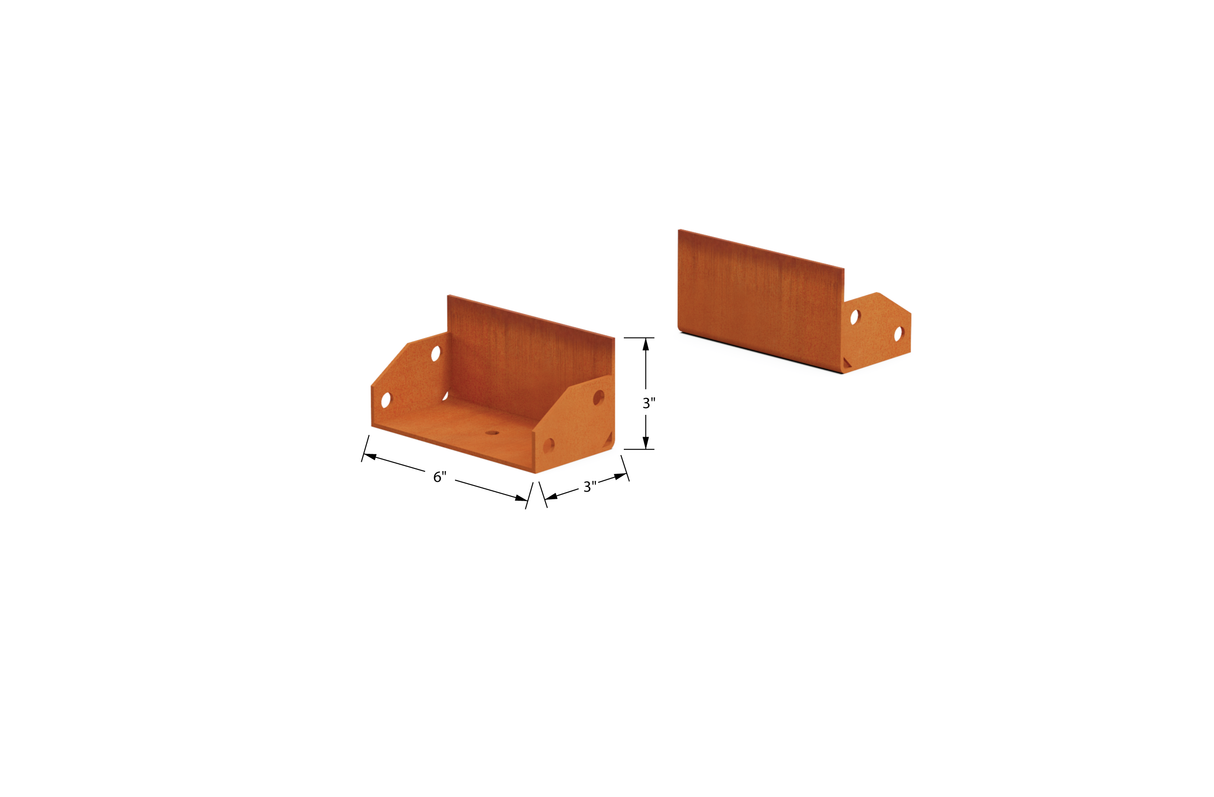 Corten Steel Straight Landscape Edging – 3" H