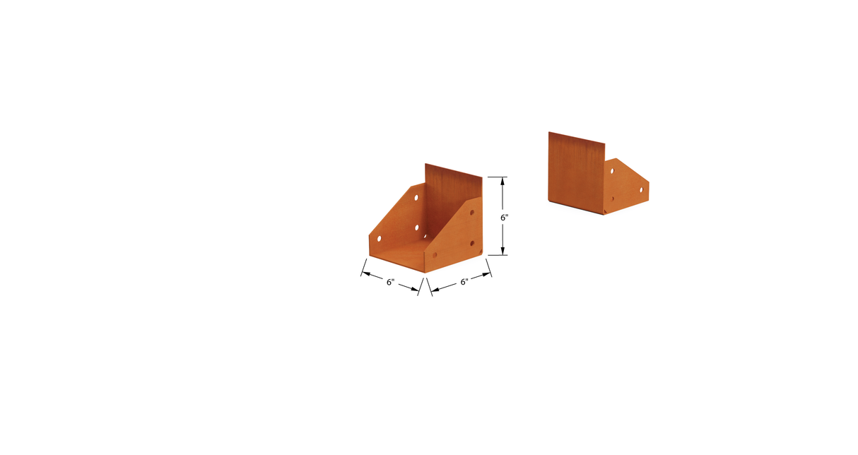 Corten Steel Straight Landscape Edging – 6" H