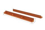 Corten Steel Straight Landscape Edging – 5" H