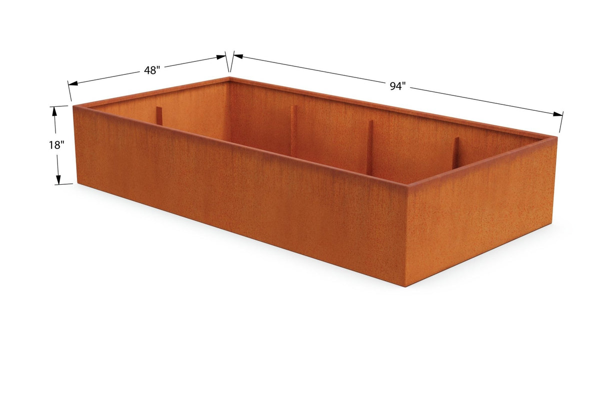 Corten Steel Planter Bed - Plantercraft