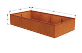 Corten Steel Planter Bed - Plantercraft