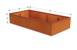 Corten Steel Planter Bed – 12" to 24" H