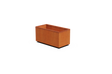 Corten steel rectangular planter — representative standard model