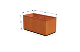 30% OFF Corten Steel Rectangular Planter – 48" x 24" x 24"