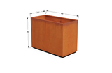 Corten Steel Rectangular Planter – 30" to 36" H