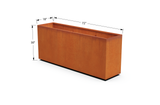 Corten Steel Rectangular Planter – 30" to 36" H