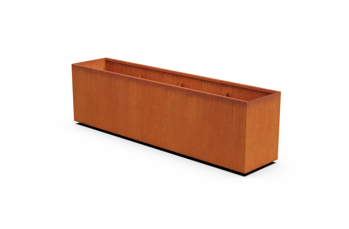 30% OFF Corten Steel Rectangular Planter – 84" x 18" x 24"