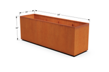 Corten Steel Rectangular Planter – 30" to 36" H