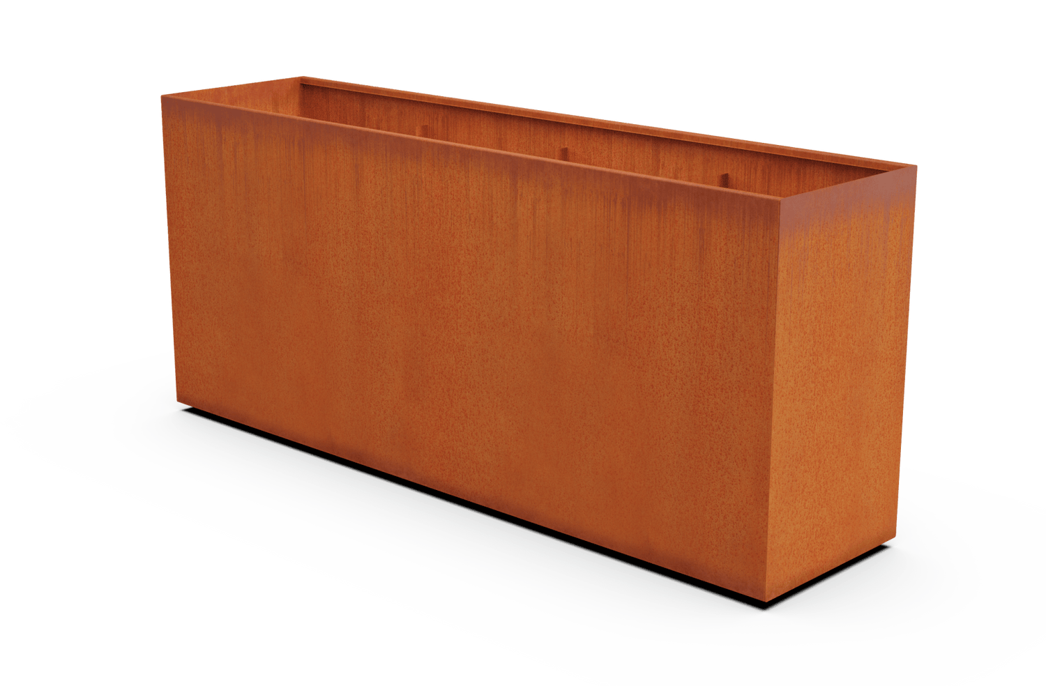 large metal planter pots Corten Steel Rectangular Tall Planter – 42" H – Plantercraft