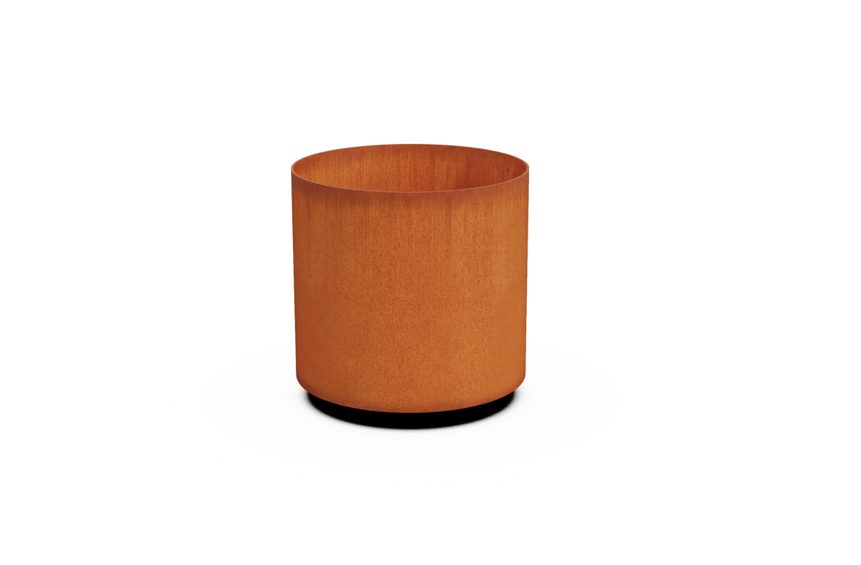 Round Corten Steel Planters - Plantercraft