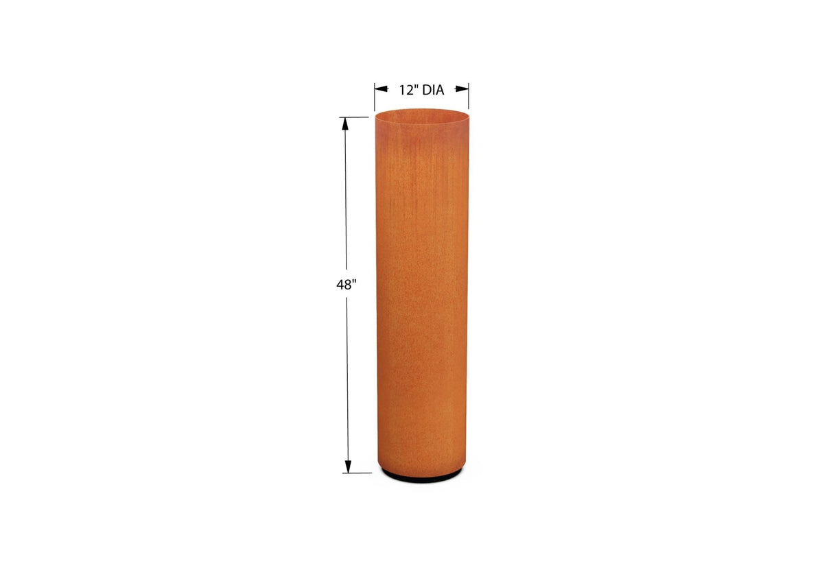 Round Corten Steel Planters - Plantercraft