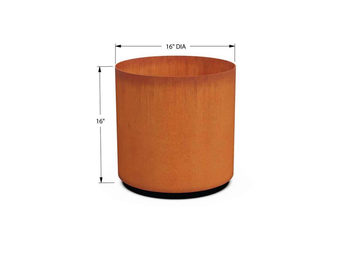 Round Corten Steel Planters - Plantercraft
