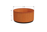 Corten Steel Round Planter - Plantercraft
