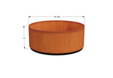Corten Steel Round Planter - Plantercraft