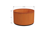 Corten Steel Round Planter - Plantercraft