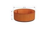 30% OFF Corten Steel Round Planter – 48" x 18"