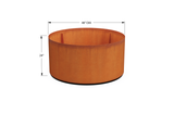 Corten Steel Round Planter – 42" to 48" DIA
