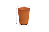 Corten Steel Round Tapered Planter - Plantercraft