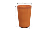 Corten Steel Round Tapered Planter - Plantercraft