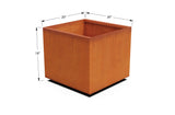 Corten Steel Square & Cube Planter - Plantercraft