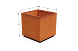 Corten Steel Square & Cube Planter - Plantercraft