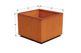 Corten Steel Square & Cube Planter - Plantercraft