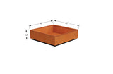 Corten Steel Square & Cube Planter - Plantercraft