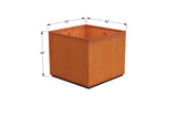 Corten Steel Square & Cube Planter - Plantercraft