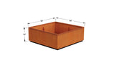 Corten Steel Square & Cube Planter - Plantercraft
