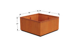 Corten Steel Square & Cube Planter - Plantercraft