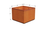 Corten Steel Square & Cube Planter - Plantercraft