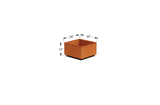 Corten Steel Square & Cube Planter – 12" to 24" H