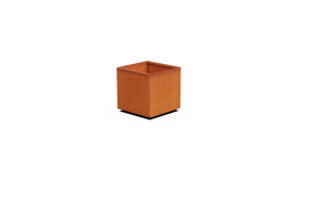 Corten steel square planter — representative standard model