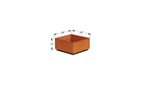 Corten Steel Square & Cube Planter – 12" to 24" H