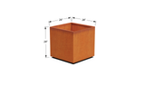Corten Steel Square & Cube Planter – 28" to 48" H