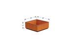 Corten Steel Square & Cube Planter – 12" to 24" H