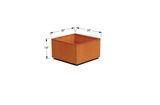 Corten Steel Square & Cube Planter – 12" to 24" H