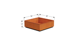 Corten Steel Square & Cube Planter – 12" to 24" H