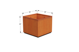 Corten Steel Square & Cube Planter – 28" to 48" H