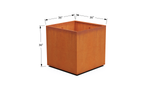 Corten Steel Square & Cube Planter – 28" to 48" H