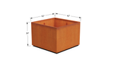 Corten Steel Square & Cube Planter – 28" to 48" H