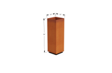 Corten Steel Cube Tall Planter – 24" to 48" H