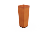 Corten Steel Tapered Tall Planter – 30" to 42" H