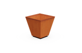 Square Tapered Corten Steel Planter - Plantercraft