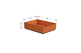 Corten Steel Wide Rectangular Planter – 36" W